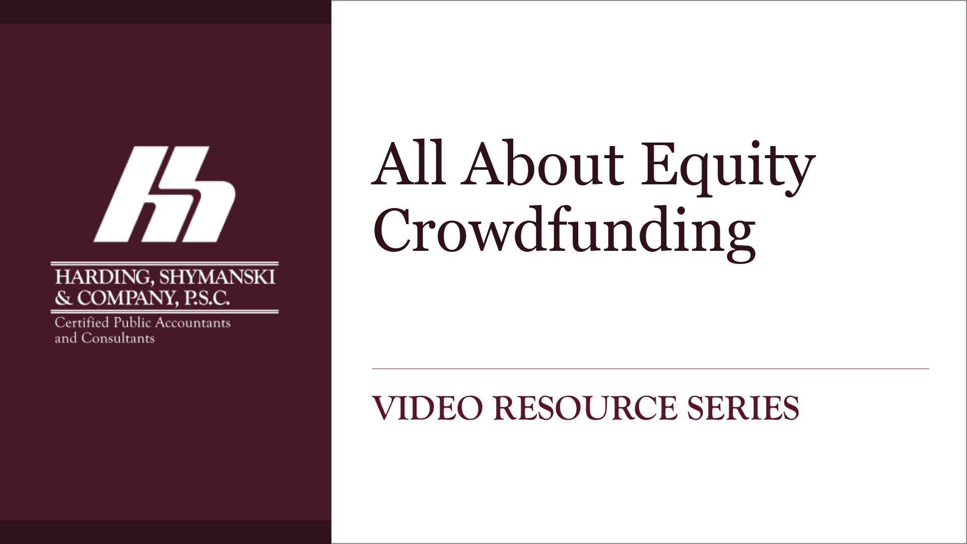 All About Equity Crowdfunding