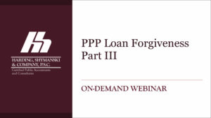 PPP Loan Forgiveness Part III