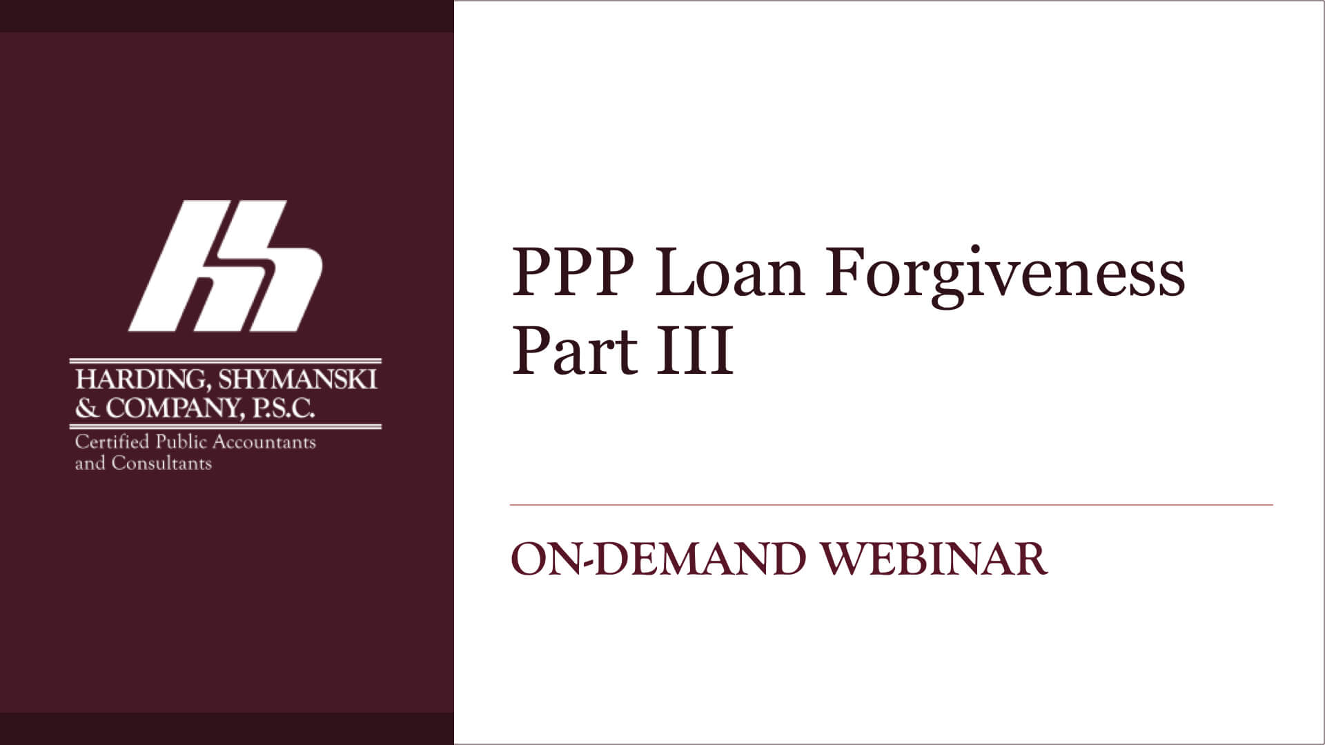 PPP Loan Forgiveness Part III