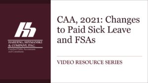 CAA 2021 Changes to Paid Sick Leave and FSAs