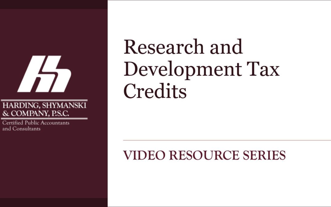 Research and Development Tax Credits