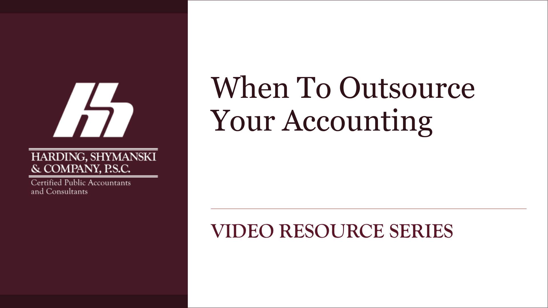 When To Outsource Your Accounting