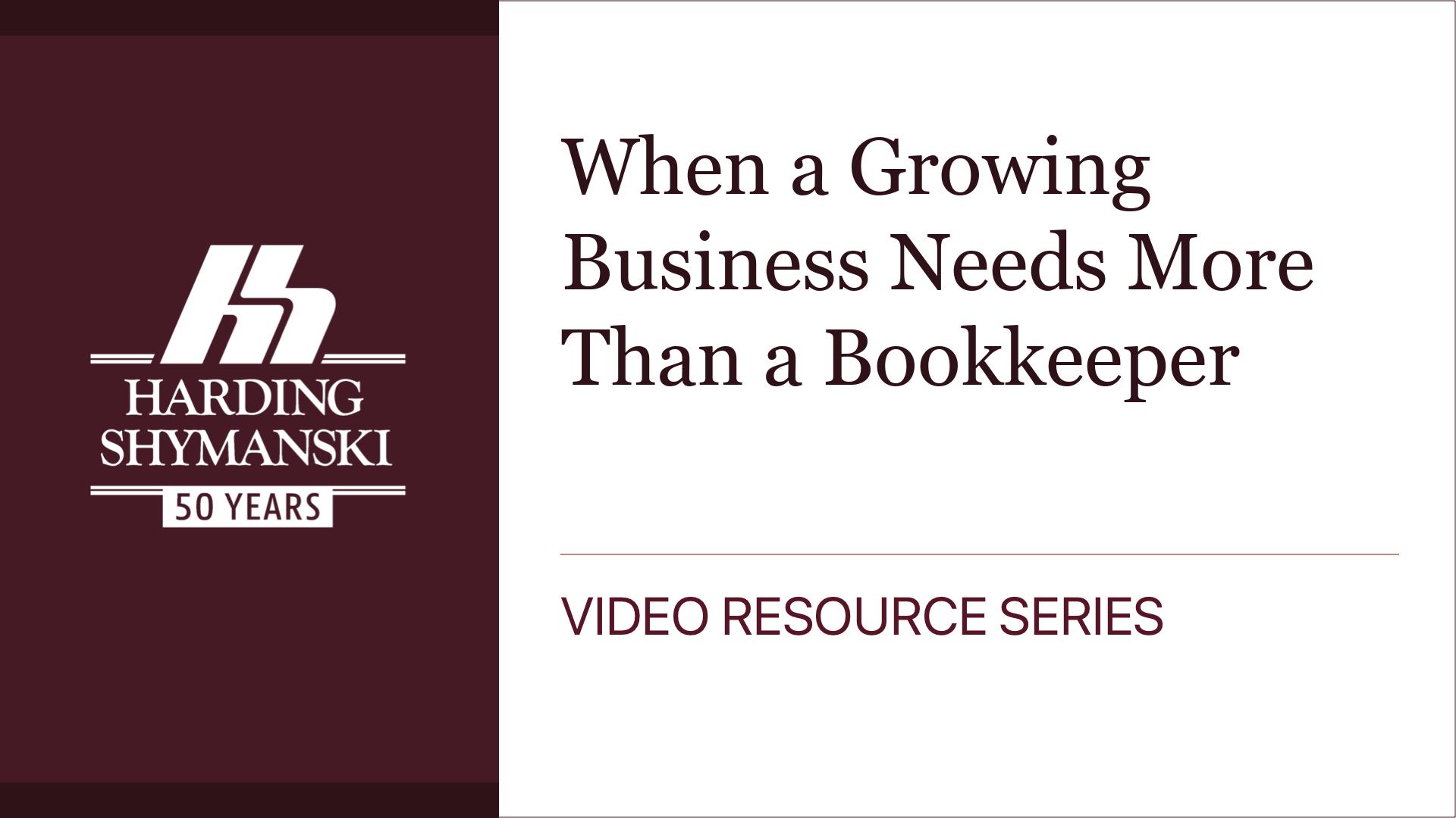 When a Growing Business Needs More Than a Bookkeeper