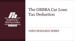 The OBBBA Car Loan Tax Deduction